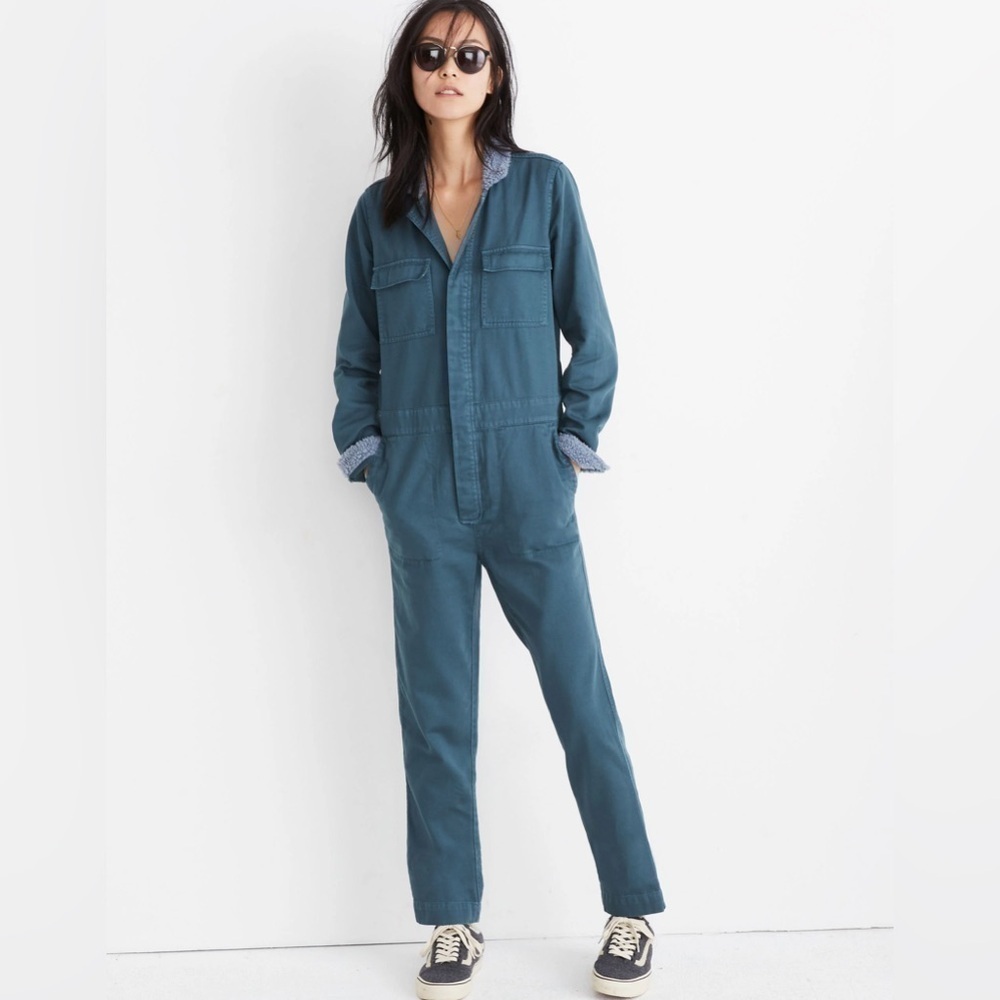 Madewell Sherpa Coverall Jumpsuit - Picture 3 of 11